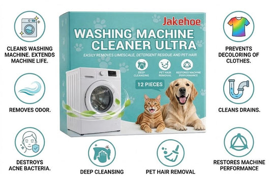 Deep Clean Washer Tablets (Anti-Bacterial & Pet Hair Remover)