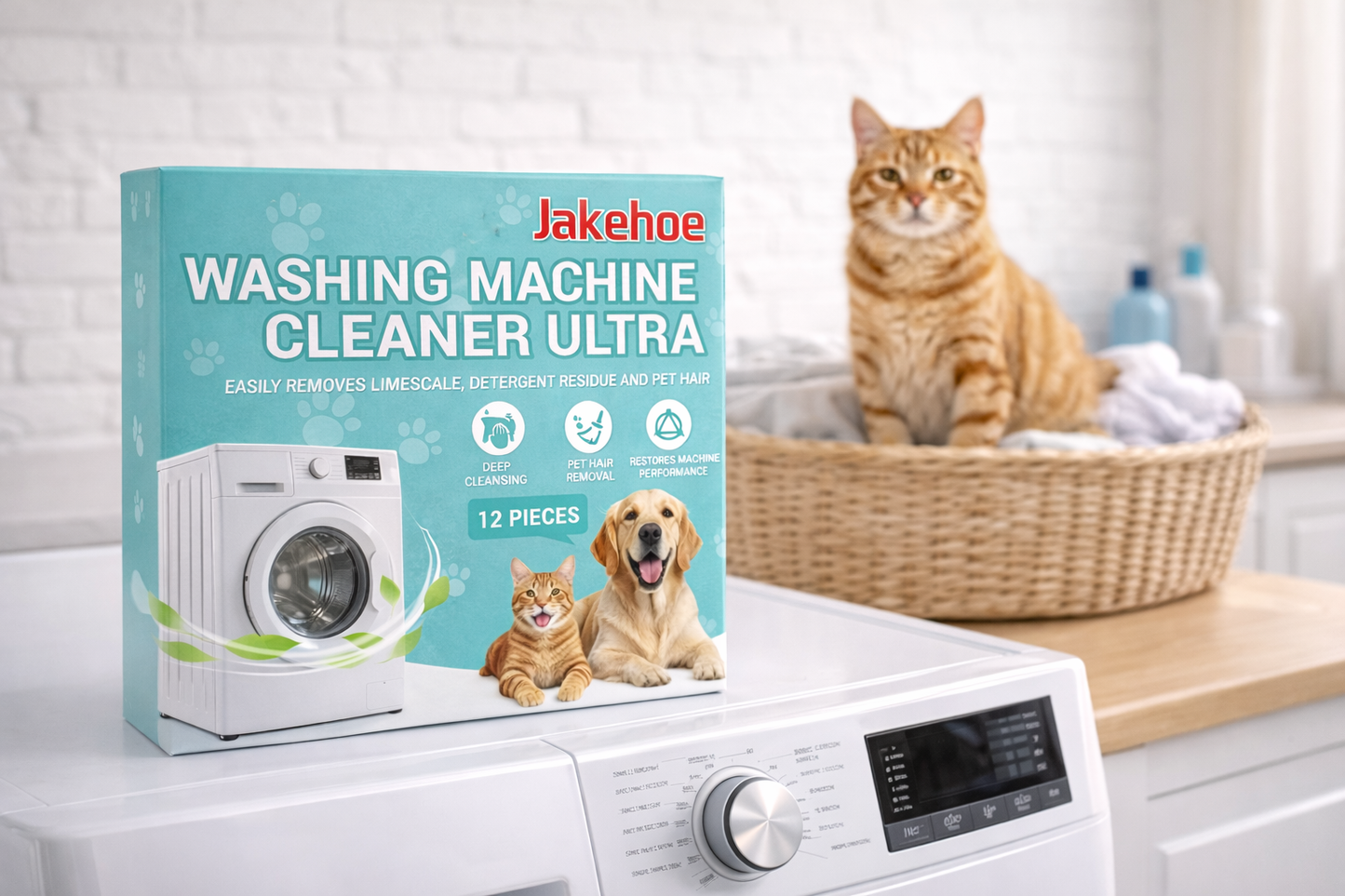 Deep Clean Washer Tablets (Anti-Bacterial & Pet Hair Remover)